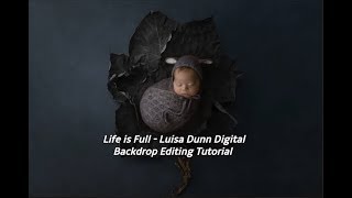 Life is Full - Luisa Dunn Digital Backdrop Editing Tutorial