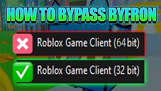 [PATCHED] How to Bypass BYFRON Roblox | Fix KRNL Inject Error | Revert Back to 32 Bit (2023)