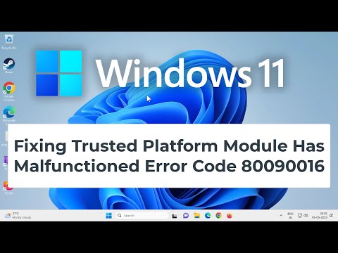 Fixing Trusted Platform Module Has Malfunctioned Error Code 80090016 on Your Computer