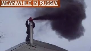 Cleaning A Chimney The Russian Way