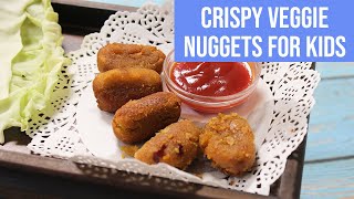 Homemade Crispy Veggie Nuggets Recipe For Kids [Kids Favorite Snack Recipes | Veg Nuggets]