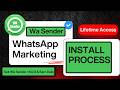 How to Install Wa Sender | Bulk WhatsApp Sender Setup & Marketing Tutorial