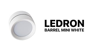 Точечный накладной белый светильник LeDron BARREL MINI White