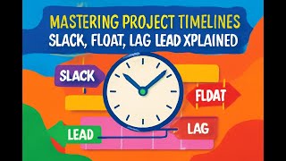 🔍 Mastering Project Timelines: Slack, Float, Lag & Lead Explained!