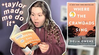Swiftie reads Where the Crawdads Sing (NO SPOILERS) | reading vlog