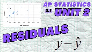 Residuals - AP Statistics Unit 2 Summary Topic 2.7