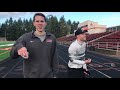 olympian vs d1 basketball player 100m drag race