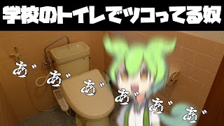 学校のトイレでツコってるずんだもん【コント】【アニメ】