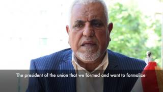 Hassan Jumaah Awad of the Iraqi Federation of Oil Unions