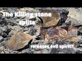 Japanese killing stone splits and releases evil spirit - Tamamo-no-mae.