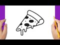 How to draw a pizza slice