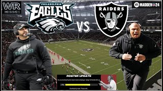 Las Vegas Raiders Vs Philadelphia Eagles 2024 | Madden 24 | Madden 24 Roster Upd