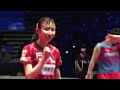 早田ひな vs 木原美悠 t10 10 日本生命レッドエルフ vs 木下アビエル神奈川 ノジマtリーグ2022 2023 hina hayata miyuu kihara【卓球 tリーグ公式】