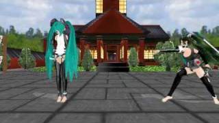 [MMD] 初音ミク\u0026骸音シーエ-Bad Apple