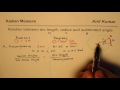 Relation between arc length radius and angle thita