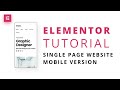 Elementor Tutorial: Make a website mobile friendly
