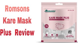 ROMSONS KARE MASK PLUS REVIEW | ROMSONS N95 Mask FFP2 ISI CERTIFIED MASK