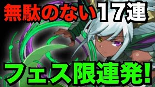 木属性たくさん！大満足のゴッドフェス17連！【パズドラ】