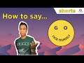 How to say 