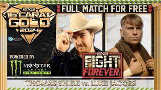 wXw Fight Forever: Thomas Shire vs. Luke Jacobs, 16 Carat Gold 2024 Night 3, 10.03.2024, Deutsch