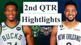 Milwaukee Bucks vs. New Orleans Pelicans Full Highlights 2nd QTR | January 29, 2023 | NBA 2022-2023