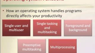 Discovering Computers Chapter 7 Operating Systems