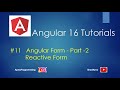 11. Reactive Form Angular In Angular 16 | Registration Form Angular | Angular 16 Tutorial | Dilshad