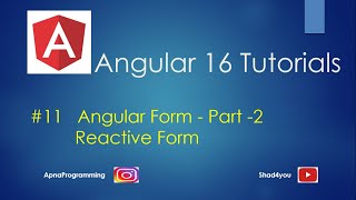 11. Reactive Form Angular In Angular 16 | Registration Form Angular | Angular 16 Tutorial | Dilshad