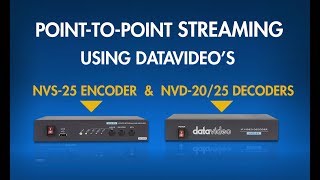 NVS-25 \u0026 NVS-20/25: How to Send Video From Your Encoder to Your Decoder