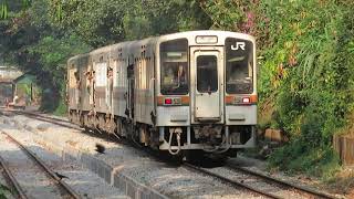 ミャンマー国鉄・元JR東海キハ11形 パヤーラン駅到着 Myanmar Railways Former JR Central Train