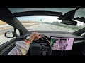 2024 tesla model x pov drive to work asmr