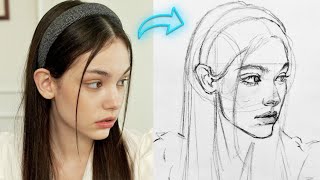 How to Draw Expressive Faces: An Easy Proportion tutorial Loomis Method