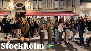 STOCKHOLM NIGHTLIFE 4K🇸🇪Summer-Swedish Girls After Midnight HDR