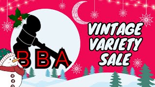 Vintage Variety Sale w/BB