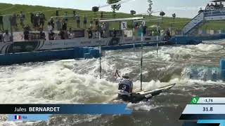 Jules Bernardet France U23 Canoe Final / 2023 ICF Canoe-Kayak Slalom Junior \u0026 U23 World Championship