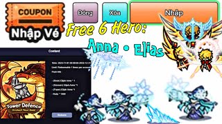 Cách nhận Hero: Anna và Elias Free bản WEB HollyWood | Gold Tower Defence | Snow