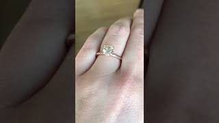 1.02ct champagne diamond solitaire by Anueva Jewelry