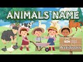 Animals Name in English | Audiobooks in English Free for Kids | English Videos