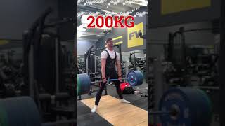 60KG-200KG DEADLIFT IN 2 SECONDS!? #Shorts