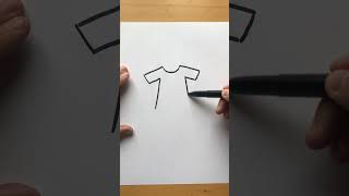 How to draw a T-shirt