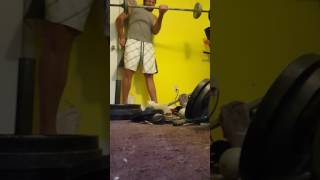 75lbs Strict (ish) 1 Arm Barbell Curl w/ Fat Grip