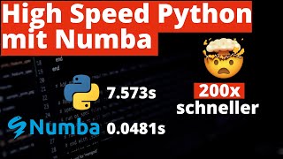 High-performance Python with numba - 200x faster Python code with just one decorator