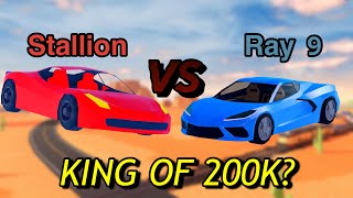 RAY 9 VS STALLION (Roblox Jailbreak)