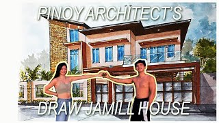 HOW TO DRAW IN 2 POINT PERSPECTIVE : JAMILL HOUSE