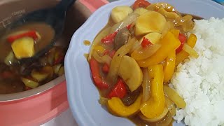 │迷你小廚房vlog│ 電子鍋煮蔬菜咖哩 飛利浦瑰蜜粉 》 cook vegetable curry with PHILIPS HD3070 electric cooker