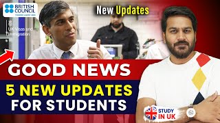 Good News for Students 🇬🇧 5 New Updates | PSW in UK Latest News | UK Student Visa Update 2024