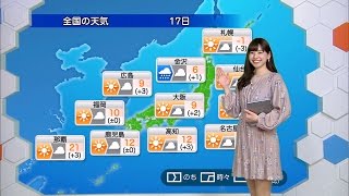 ★お天気キャスター解説★ 1月17日(火)午後の天気