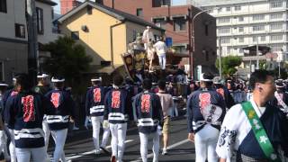 2014岸和田だんじり祭り　春木若松町、入魂式④やりまわし（平成26年5月18日）