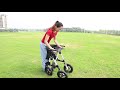 lightweight outdoor rollator with 12inch pneumatic wheel for all terrain