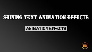 SHINING TEXT ANIMATION EFFECTS | HTML CSS TUTORIAL